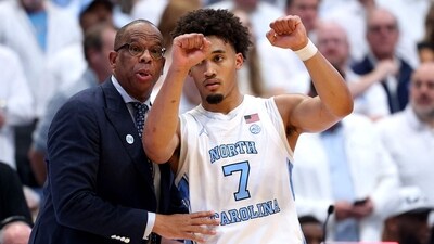 Seth Trimble injury update: What happened to UNC guard and will he play in upcoming games? (Photo by GRANT HALVERSON / GETTY IMAGES NORTH AMERICA / Getty Images via AFP) (Getty Images via AFP)