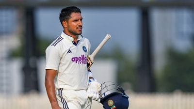 Dhruv Jurel smashed twin centuries in the second unofficial Test against South Africa A. (PTI)