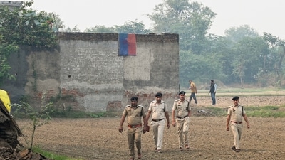 Faridabad: Police officials during a search and cordon operation linked to an interstate and transnational terror module, at Fatehpur Taga village, in Faridabad district, Haryana, Monday, Nov. 10, 2025. (PTI) Faridabad: Police officials during a search and cordon operation linked to an interstate and transnational terror module, at Fatehpur Taga village, in Faridabad district, Haryana, Monday, Nov. 10, 2025. (PTI)