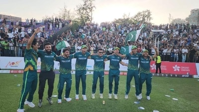 Pakistan team in the Hong Kong Sies tournament. (@imshahzad27/x.com) Pakistan team in the Hong Kong Sies tournament. (@imshahzad27/x.com)