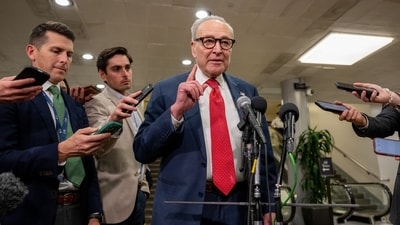 Senate Minority Leader Chuck Schumer said he will not support the stopgap funding bill (Bloomberg)