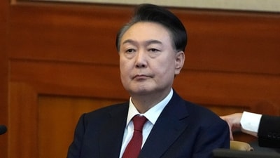 South Korea's former President Yoon set off the most serious political crisis in South Korea’s recent history when he imposed martial law on Dec. 3, 2024, and sent troops to surround the National Assembly. (AP File) South Korea's former President Yoon set off the most serious political crisis in South Korea’s recent history when he imposed martial law on Dec. 3, 2024, and sent troops to surround the National Assembly. (AP File)