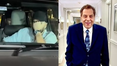 Sunny Deol visits dad Dharmendra in hospital. Sunny Deol visits dad Dharmendra in hospital.
