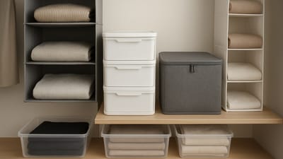 Top-rated organisers that bring calm, order and smart storage to any wardrobe with simple forms suited to compact living. (AI-generated) Top-rated organisers that bring calm, order and smart storage to any wardrobe with simple forms suited to compact living. (AI-generated)