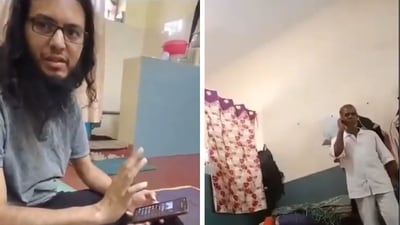 Viral video showed ISIS operative and a serial rape-murder accused using mobile phone and watching TV in the jail premises Viral video showed ISIS operative and a serial rape-murder accused using mobile phone and watching TV in the jail premises
