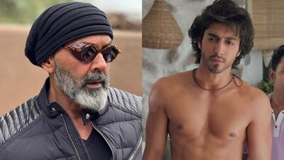 Bobby Deol and Ahaan Panday Bobby Deol and Ahaan Panday