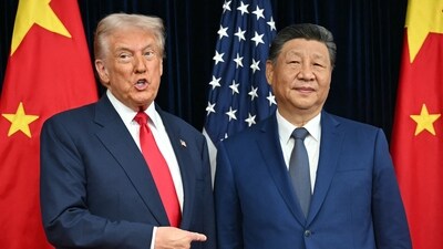 Presidents Xi Jinping and Donald Trump met last month in South Korea. (AFP) Presidents Xi Jinping and Donald Trump met last month in South Korea. (AFP)