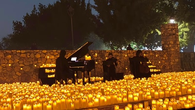 Delhi's Sundar Nursery hosted a Candlelight Concert featuring performances to Hans Zimmer and other maestros' music. Delhi's Sundar Nursery hosted a Candlelight Concert featuring performances to Hans Zimmer and other maestros' music.