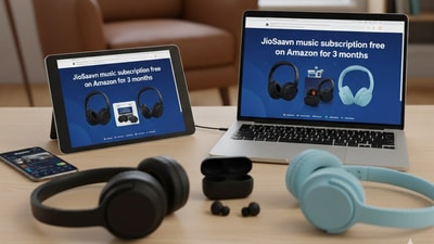 Top 6 headsets with 3 months free JioSaavn on Amazon verified over ₹1,000. Top 6 headsets with 3 months free JioSaavn on Amazon verified over ₹1,000.