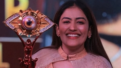 Anumol was crowned the winner of Bigg Boss Malayalam 7 (Instagram/ anumol_rs_karthu_) Anumol was crowned the winner of Bigg Boss Malayalam 7 (Instagram/ anumol_rs_karthu_)