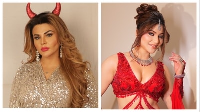 Earlier this year, Rakhi Sawant expressed anger over being compared to Urvashi Rautela. Earlier this year, Rakhi Sawant expressed anger over being compared to Urvashi Rautela.