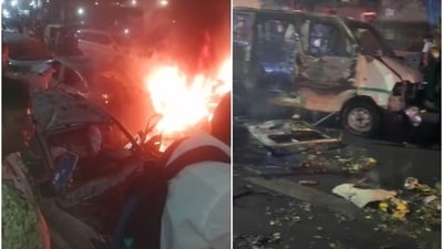 Authorities have sounded a high alert after an explosion occured near Red Fort Metro Station (HT Photo) Authorities have sounded a high alert after an explosion occured near Red Fort Metro Station (HT Photo)