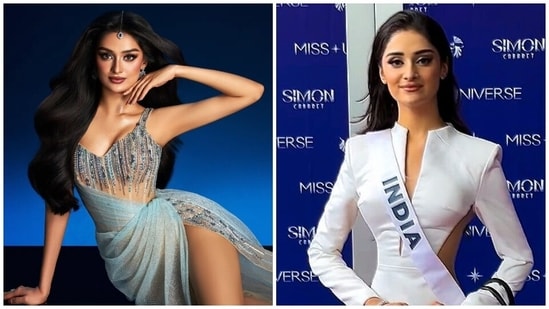 Manika Vishwakarma wears two gorgeous gowns for Miss Universe events.