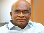 N Vasu, who served as the president of the TDB between 2019 and 2021, was produced before a magistrate’s court in Pathanamthitta. (HT PHOTO)