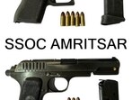 The recovered weapons include one 9MM Glock pistol with a magazine and five live cartridges, and one .30-bore Star Mark pistol with a magazine and three live cartridges. The recovered weapons include one 9MM Glock pistol with a magazine and five live cartridges, and one .30-bore Star Mark pistol with a magazine and three live cartridges.