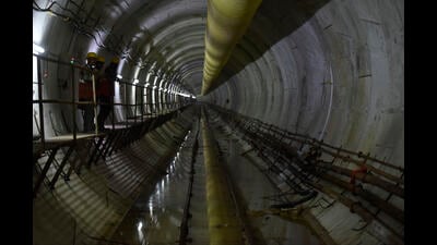 (Representative image) Officials said shifting the metro underground could enhance safety and long-term efficiency while reducing disruption to traffic and urban green cover. (HT Archive) (Representative image) Officials said shifting the metro underground could enhance safety and long-term efficiency while reducing disruption to traffic and urban green cover. (HT Archive)