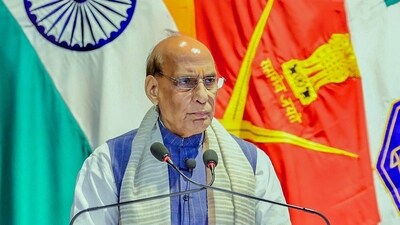 Defence Minister Rajnath Singh addresses IDSA event in Delhi today (File photo/@HQ_IDS_India X) Defence Minister Rajnath Singh addresses IDSA event in Delhi today (File photo/@HQ_IDS_India X)