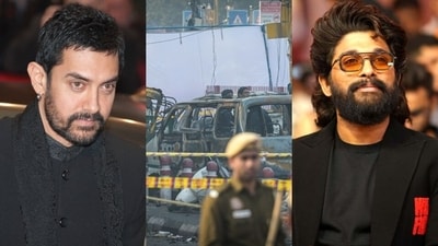 Aamir Khan and Allu Arjun shared condolence messages on social media after the Delhi blast. Aamir Khan and Allu Arjun shared condolence messages on social media after the Delhi blast.