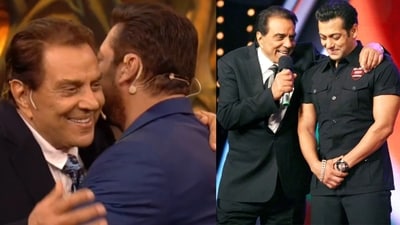 Dharmendra and Salman Khan Dharmendra and Salman Khan