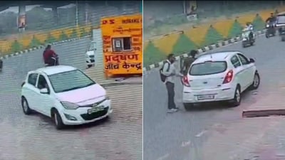 Delhi Red Fort blast: CCTV tracks i20 from Faridabad to Red Fort, three inside (Sourced) Delhi Red Fort blast: CCTV tracks i20 from Faridabad to Red Fort, three inside (Sourced)