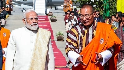 "It would be my honour to join the people of Bhutan as they mark the 70th birth anniversary of His Majesty the Fourth King," PM Modi said in a statement. (DPR PMO/ANI) "It would be my honour to join the people of Bhutan as they mark the 70th birth anniversary of His Majesty the Fourth King," PM Modi said in a statement. (DPR PMO/ANI)