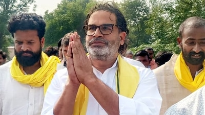 Jan Suraaj leader Prashant Kishor after casting a vote during the second and final phase of the Bihar Assembly elections, in Rohtas. (PTI) Jan Suraaj leader Prashant Kishor after casting a vote during the second and final phase of the Bihar Assembly elections, in Rohtas. (PTI)