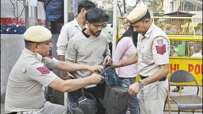 Parking attendants have been told to report unattended vehicles and ensure CCTV cameras are working to help prevent similar attacks. (Sanjeev Verma/HT)