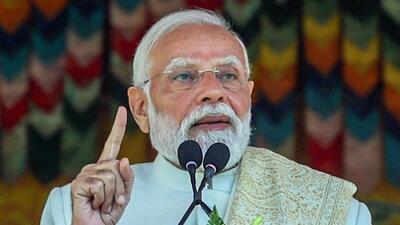 Prime Minister Narendra Modi speaks during the 70th Birth Anniversary programme of The Fourth Druk Gyalpo- Jigme Singye Wangchuck at Changlimethang Celebration Ground, in Thimphu on Tuesday. (ANI) Prime Minister Narendra Modi speaks during the 70th Birth Anniversary programme of The Fourth Druk Gyalpo- Jigme Singye Wangchuck at Changlimethang Celebration Ground, in Thimphu on Tuesday. (ANI)