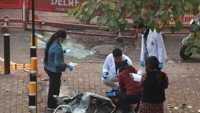 Raids in Faridabad that followed the arrest of the two Kashmir doctors had unearthed around 2,900 kg of ammonium nitrate. (AP photo)