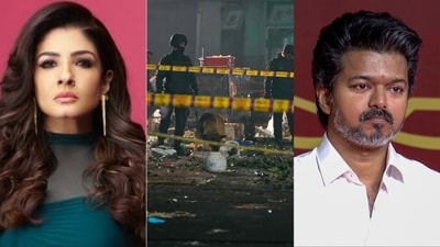 Raveena Tandon and Vijay reacetd to the Red Fort blast. Raveena Tandon and Vijay reacetd to the Red Fort blast.