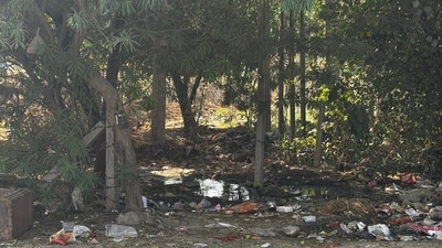 Illegally dumped garbage along with sewage overflow plagues multiple spots across Sector 90, Gurugram. (Credit: HT) Illegally dumped garbage along with sewage overflow plagues multiple spots across Sector 90, Gurugram. (Credit: HT)