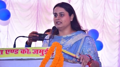 In 2020, Shreyasi Singh defeated the Rashtriya Janata Dal (RJD)’s Vijay Prakash Yadav by a staggering margin of 41,049 votes. (@Office_Shreyasi/X) In 2020, Shreyasi Singh defeated the Rashtriya Janata Dal (RJD)’s Vijay Prakash Yadav by a staggering margin of 41,049 votes. (@Office_Shreyasi/X)