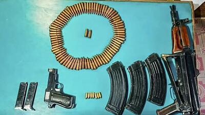 The seized car contained an AK Krinkov rifle, Beretta pistols and ammunition; forensic tests will determine their use in previous terror operations. (PTI) The seized car contained an AK Krinkov rifle, Beretta pistols and ammunition; forensic tests will determine their use in previous terror operations. (PTI)