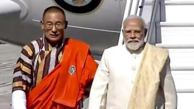 The visit is aimed at strengthening the “special ties of friendship and cooperation” between India and Bhutan. (PTI photo) The visit is aimed at strengthening the “special ties of friendship and cooperation” between India and Bhutan. (PTI photo)