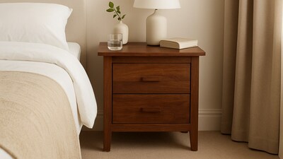 A well-placed bedside table keeps essentials close, adds comfort and brings a sense of balance to your bedroom. (AI-generated) A well-placed bedside table keeps essentials close, adds comfort and brings a sense of balance to your bedroom. (AI-generated)
