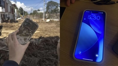 Social media users praised the iPhone's durability. (Reddit/@bricksandcanvas) Social media users praised the iPhone's durability. (Reddit/@bricksandcanvas)