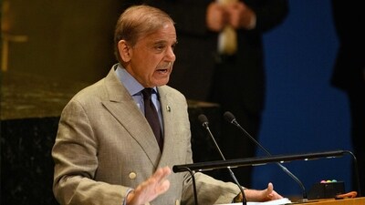Pakistan PM Shehbaz Sharif says Afghanistan gives shelter to Tehreek-e-Taliban Pakistan, and alleged India gives them backing. (AFP) Pakistan PM Shehbaz Sharif says Afghanistan gives shelter to Tehreek-e-Taliban Pakistan, and alleged India gives them backing. (AFP)