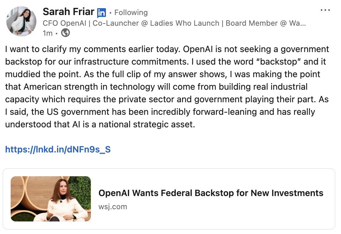 OpenAI backstop