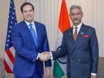 India’s External Affairs Minister S Jaishankar (right) met with US Secretary of State Marco Rubio, on the sidelines of the G7 foreign ministers’ meeting, in Canada, on Wednesday. (PTI)