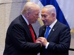 President Donald Trump talks with Israel's Prime Minister Benjamin Netanyahu at the Knesset, Israel's parliament, Monday, Oct. 13, 2025, in Jerusalem. President Donald Trump talks with Israel's Prime Minister Benjamin Netanyahu at the Knesset, Israel's parliament, Monday, Oct. 13, 2025, in Jerusalem.