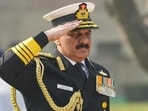 Navy chief Admiral Dinesh K Tripathi on Wednesday began his week-long visit to the United States (US). (PTI) Navy chief Admiral Dinesh K Tripathi on Wednesday began his week-long visit to the United States (US). (PTI)