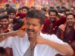 Vijay sang and danced in Thalapathy Kacheri from his upcoming film Jana Nayagan. 