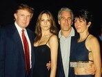 Donald Trump seen with Jeffrey Epstein.