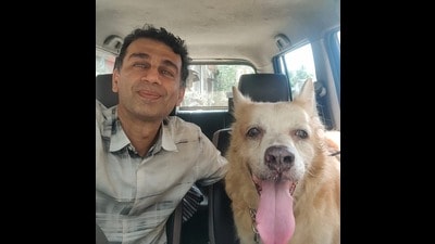 Abodh Aras with a good friend. (Courtesy Abodh Aras)