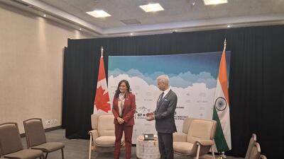 Anand “reiterated Canada’s appreciation” of India’s participation in G7 discussions this year. (HT photo) Anand “reiterated Canada’s appreciation” of India’s participation in G7 discussions this year. (HT photo)