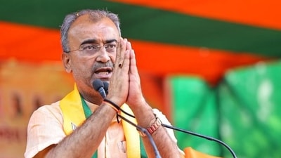 Mangal Pandey is the current health minister of Bihar. He earlier served as the state BJP president from April 2013 to November 2016. (X/Mangal Pandey) Mangal Pandey is the current health minister of Bihar. He earlier served as the state BJP president from April 2013 to November 2016. (X/Mangal Pandey)