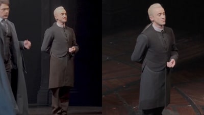 Tom Felton brings Draco Malfoy to Broadway stage (Instagram/harrypotter) Tom Felton brings Draco Malfoy to Broadway stage (Instagram/harrypotter)