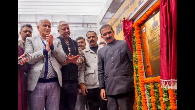 Himachal Pradesh chief minister Sukhvinder Singh Sukhu the event in Shimla on Wednesday. (PTI) Himachal Pradesh chief minister Sukhvinder Singh Sukhu the event in Shimla on Wednesday. (PTI)