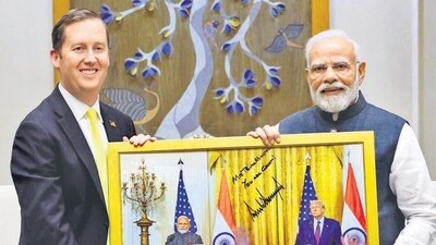 US ambassador to India Sergio Gor with Prime Minister Narendra Modi. (PTI/File Photo) US ambassador to India Sergio Gor with Prime Minister Narendra Modi. (PTI/File Photo)
