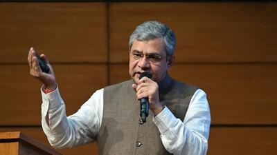 Union minister Ashwini Vaishnaw briefs the media on cabinet decisions at the National Media Centre in Delhi. (Sanjeev Verma/HT) Union minister Ashwini Vaishnaw briefs the media on cabinet decisions at the National Media Centre in Delhi. (Sanjeev Verma/HT)